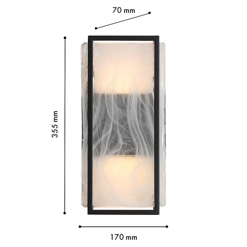 Уличный настенный светильник Favourite Powder 4825-2W