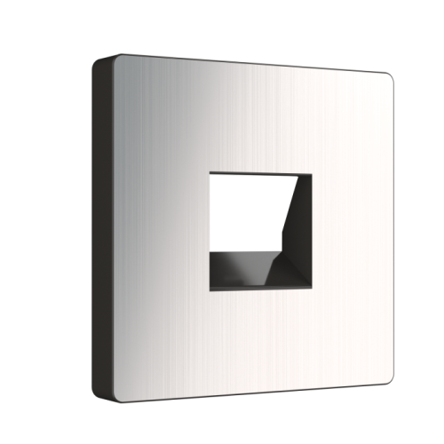 Werkel WL02-RJ-CP/ Накладка для розетки Ethernet RJ-45 и телефонной розетки RJ11 (глянцевый никель)