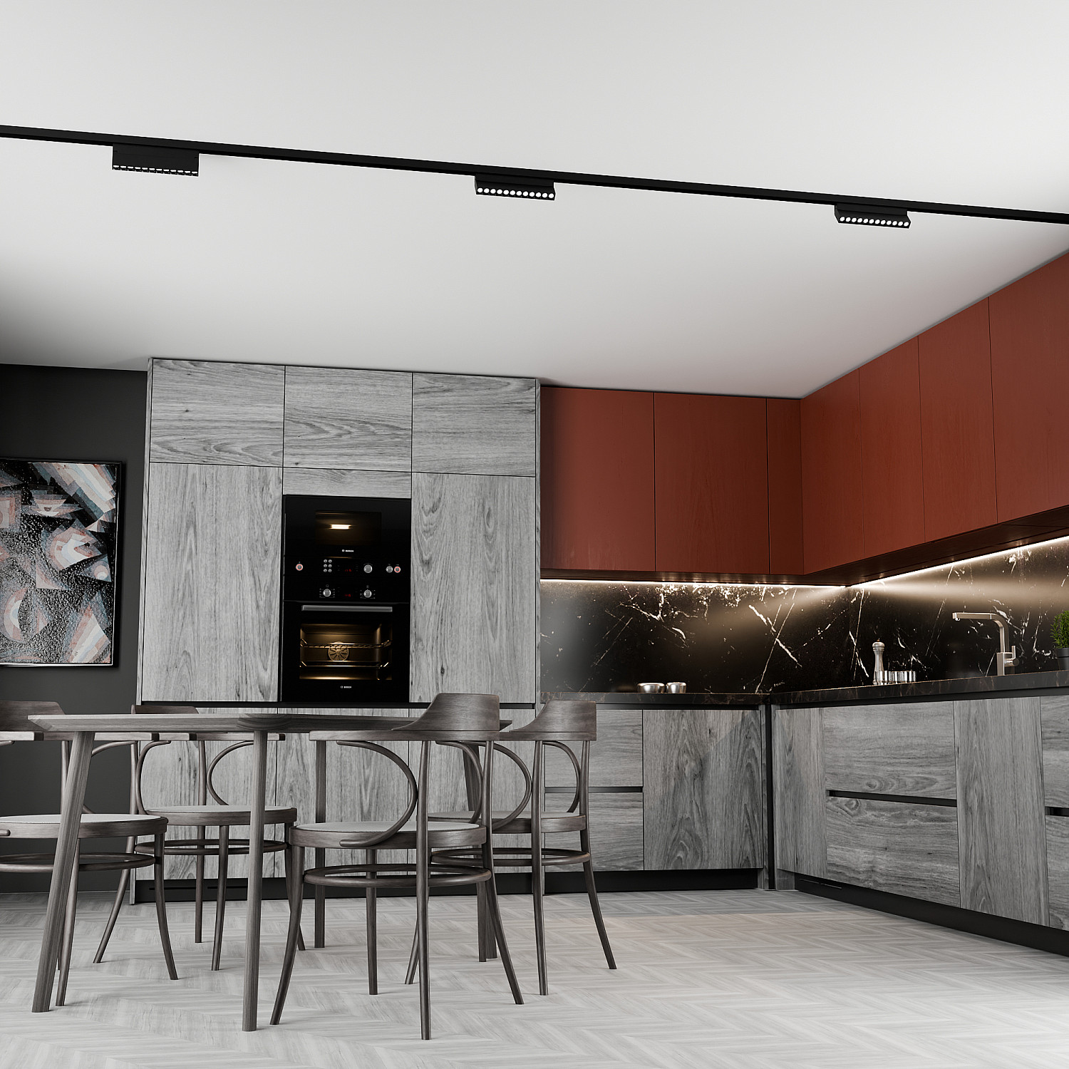 Трековый светильник LIGHTERA Startrek 220 LE174TRL-12B4K