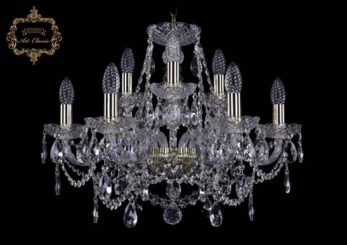 Подвесная хрустальная люстра 11.25 Art Classic 11.25.6+3.200.Gd.Sp