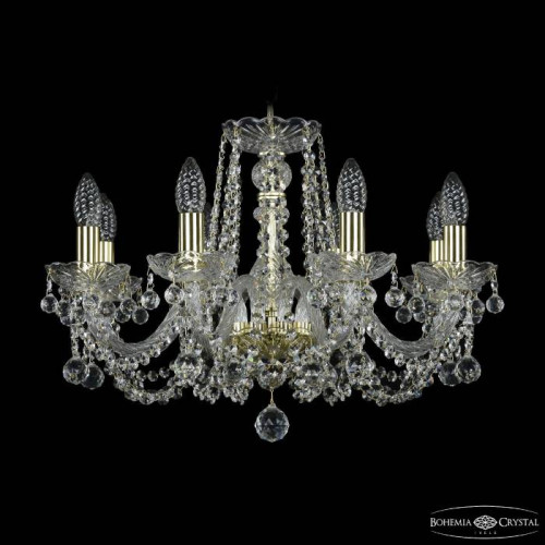 Подвесная хрустальная люстра 1402 Bohemia 1402/8/195 G Balls