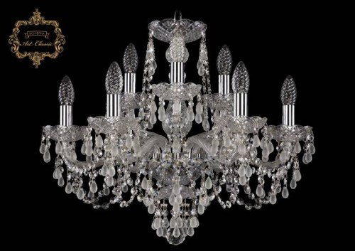 Подвесная хрустальная люстра 11.24 Art Classic 11.24.6+3.200.Cr.V0300