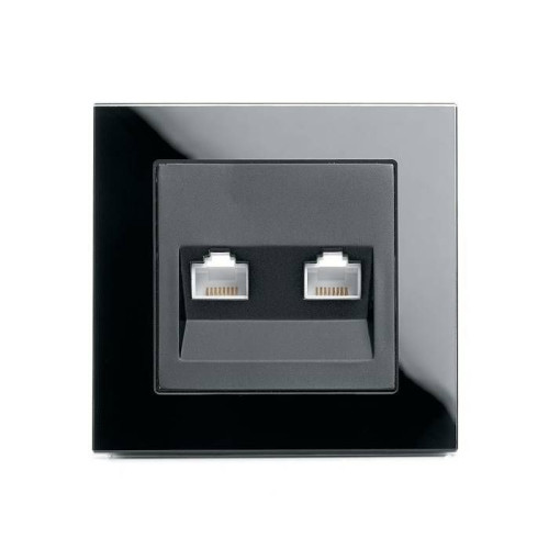 Розетка компьютерная 2-местная RJ-45 Stekker Катрин 39509