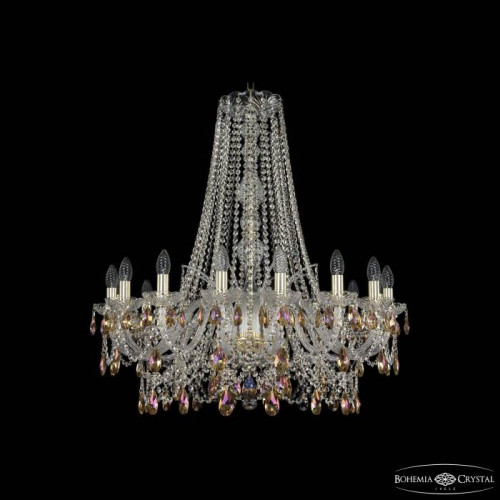 Подвесная хрустальная люстра 1411 Bohemia 1411/16/300/h-90 G K777