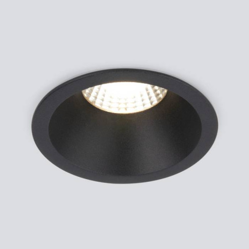 Встраиваемый светильник Elektrostandard Lin 15266/LED 7W 3000K BK черный