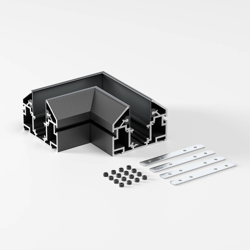 Коннектор для шинопровода Elektrostandard Slim Magnetic Slim Magnetic Коннектор угловой внутренний для шинопровода в натяжной потолок 85204/00 (черный) 8520