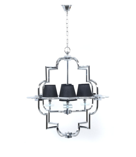 Подвесная люстра Lumina Deco Baltimore LDP 8020-4 CHR+BK