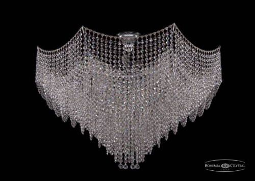 Потолочная хрустальная люстра Bohemia 7707 77071/95 Ni