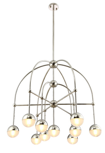 Люстра на штанге Crystal Lux Truena TRUENA SP-PL6+3+1 NICKEL