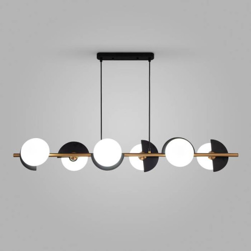 Светильник подвесной Eurosvet Moity 70149/6 черный/латунь Smart