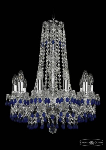 Подвесная хрустальная люстра 1410 Bohemia 1410/10/160/h-60 Ni V3001