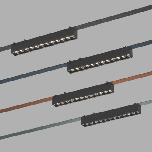 Трековый светильник Denkirs Belty grill DK5670-BK