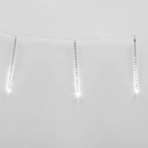 Занавес светодиодный фигурный «Падающие звезды» Uniel ULD-E2403-144/DTK WHITE IP44 METEOR