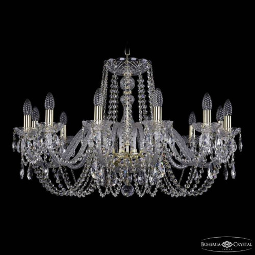 Подвесная хрустальная люстра 1402 Bohemia 1402/12/300 G