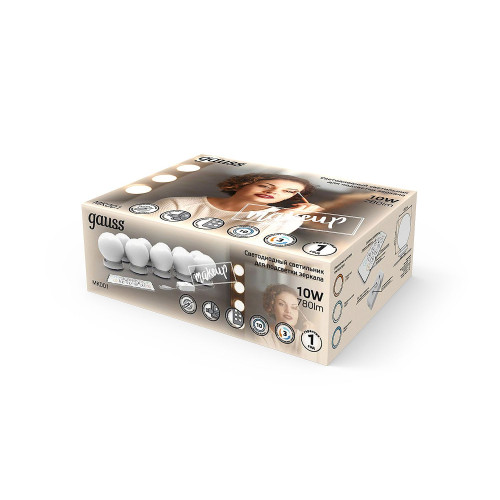 Подсветка зеркал и полок Gauss MAKEUP MK001