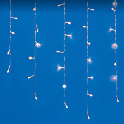 Бахрома светодиодная со статическим свечением, 6м Uniel ULD-B6007-200/STK WARM WHITE IP44