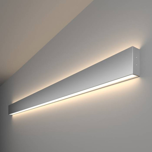 Настенный светильник Elektrostandard Grand Линейный светодиодный накладной двусторонний светильник 128см 50W 4200K матовое серебро (101-100-40-