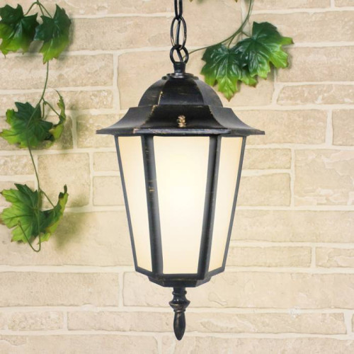 Уличный подвесной светильник Elektrostandard 1004 1004H черное золото (GL 1004H)