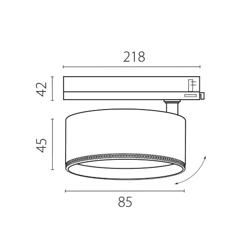 Трековый светильник Lightstar Alta Pro A5546TRIAC