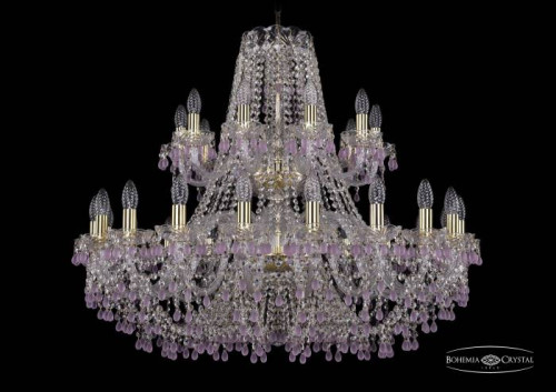 Подвесная хрустальная люстра 1410 Bohemia 1410/20+10/360/2d G V7010