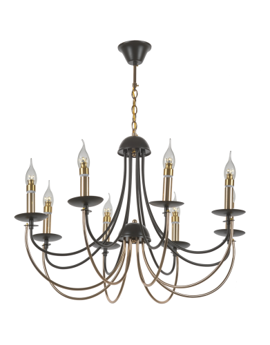 Подвесная люстра Мелодия Света Chateau PP005525-8 CF+GD 000030011