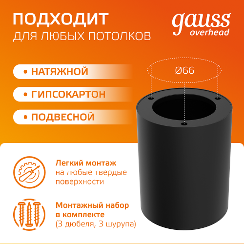 Накладной светильник Gauss HD028