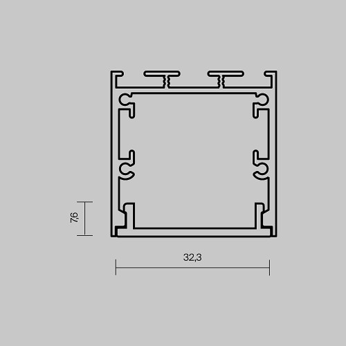 Экран для профиля Maytoni Накладной-подвесной профиль 642041