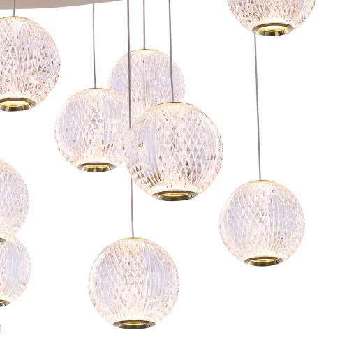 Подвесная люстра Delight Collection MD20001012 MD20001012-17A gold