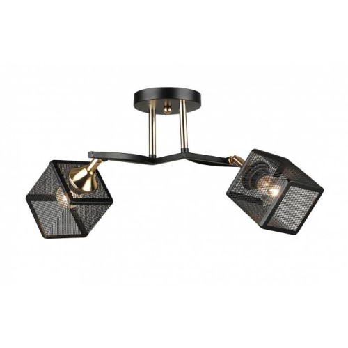 Люстра потолочная 2*Е27 MD.5708-2-S-BK+FGD