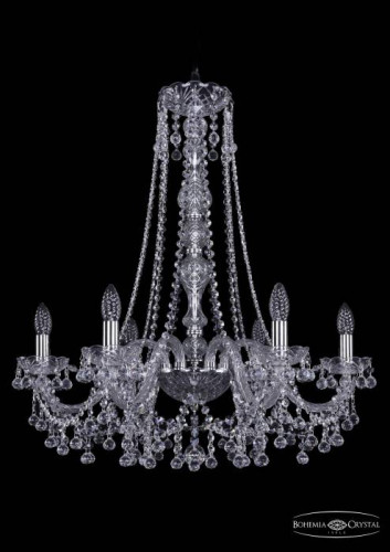 Подвесная хрустальная люстра 1409 Bohemia 1409/6/240/h-75 Ni