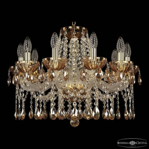 Подвесная люстра Bohemia 5413 5413/10/200 G Amber/M-1H K721