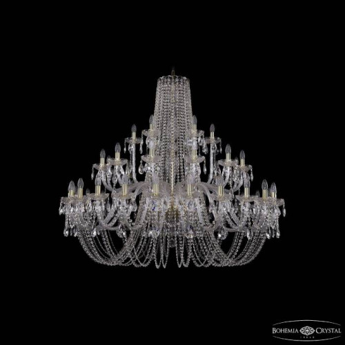 Подвесная хрустальная люстра 1402 Bohemia 1402/24+12+6/530 G