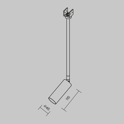Трековый светильник Maytoni Focus Led O-TR01-2-P-8WW3K
