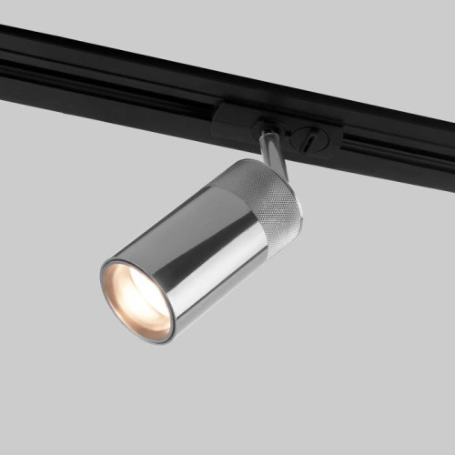 Трековый светильник Elektrostandard Riffe Riffe никель 9W 4200K (85512/01) однофазный