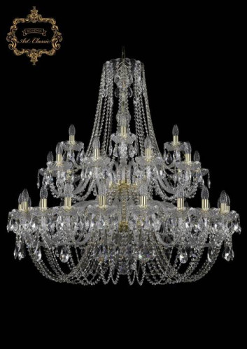Подвесная хрустальная люстра 11.11 Art Classic 11.11.20+10+5.400.2d.Gd.Sp