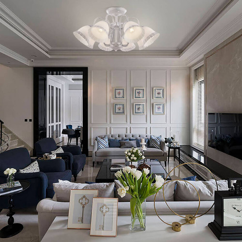 Потолочная люстра Arte Milano Am340800 340800/8 WT+SL