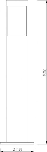 Уличный наземный светильник Deko-Light Porrima 733012