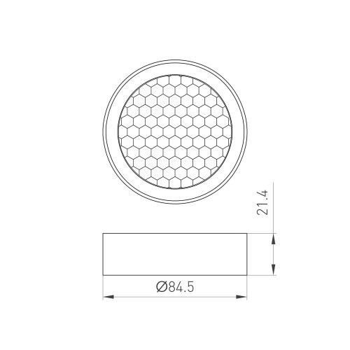 Фильтр сетчатый с посадочным кольцом Arlight Calipso 046764