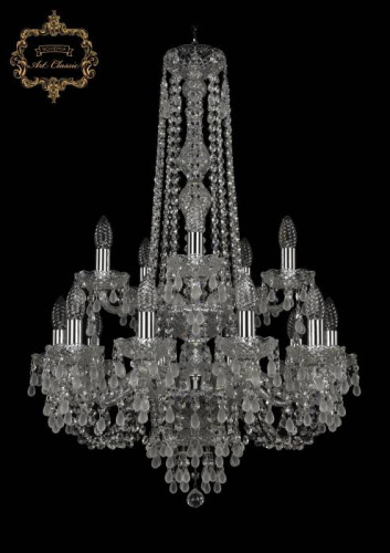 Подвесная хрустальная люстра 11.24 Art Classic 11.24.10+5.200.2d.h-87.Cr.V0300