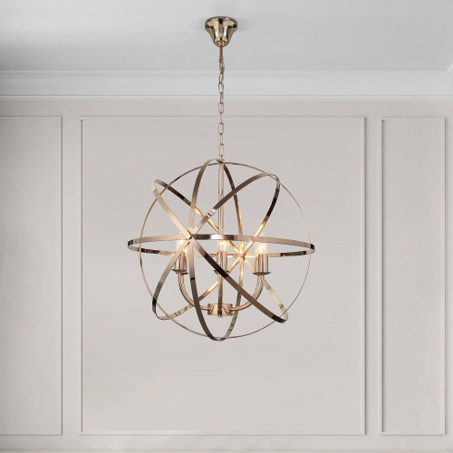 Подвесная люстра Eurosvet Santi 60139/6 золото Smart