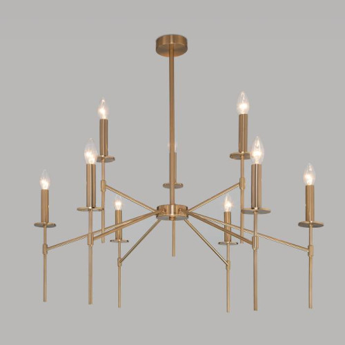 Люстра на штанге Eurosvet Anders 60142/9 латунь Smart