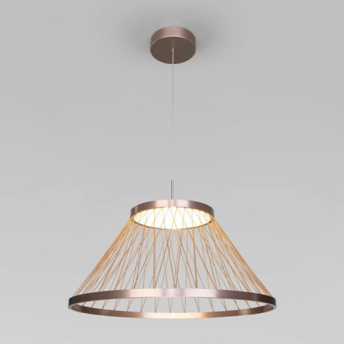 Светильник подвесной Eurosvet Cesta 40017/1 LED коричневый
