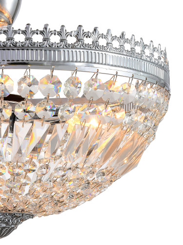 Потолочная люстра Natali Kovaltseva Rococo ROCOCO 81406/4C CHROME