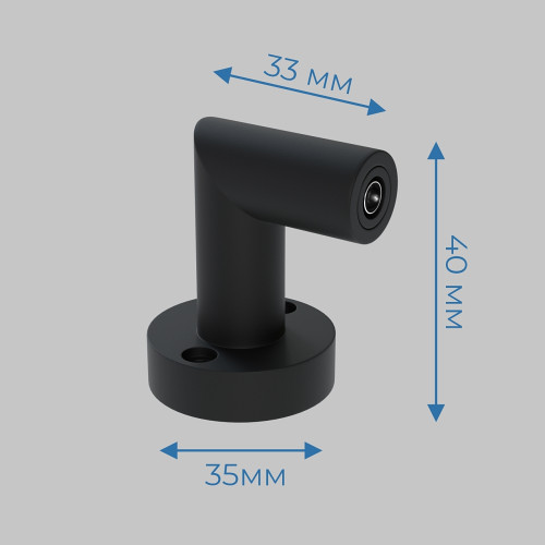 OUT - соединитель настенно-потолочный монтаж 24В, осветительной системы THIN&SMART, Черный IL.0060.4005-BK