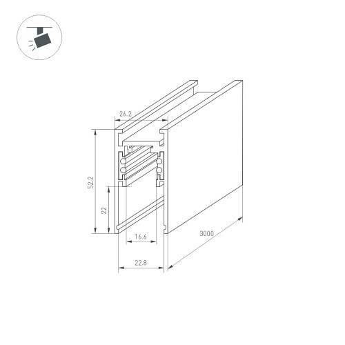 Шинопровод Arlight Mag-Orient 033633