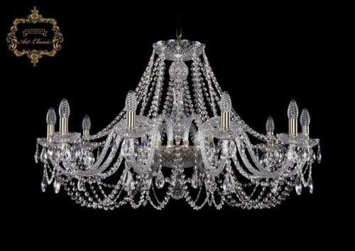 Подвесная хрустальная люстра 11.11 Art Classic 11.11.10.360.Br.Sp