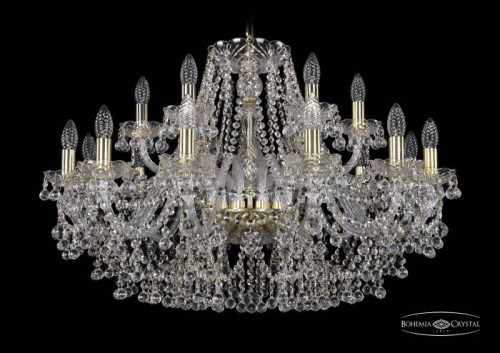 Подвесная хрустальная люстра 1409 Bohemia 1409/12+6/300 G