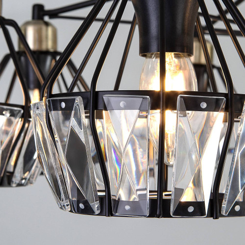 Потолочная люстра Eurosvet Lord 70075/8 черный