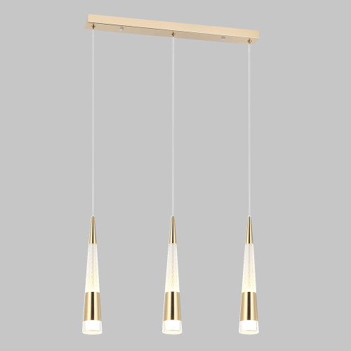 Люстра подвесная LED 3*2*5W, 3000К CR.23461-3-P GD