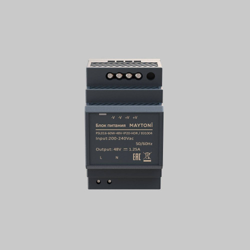 Блок питания PSL016 48В 60Вт IP20 Maytoni Блоки питания 48В 831004